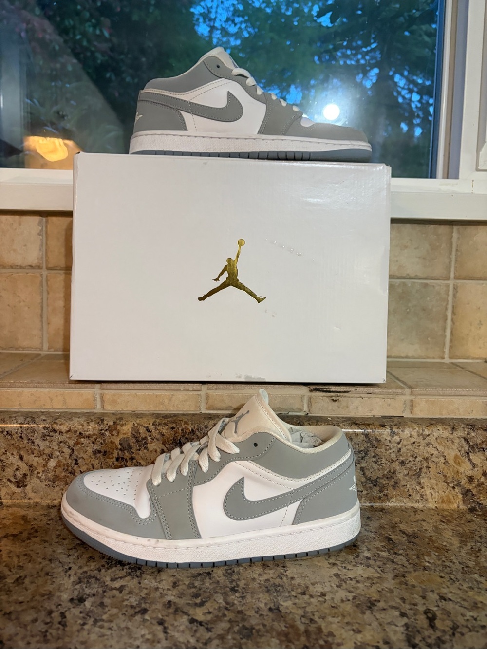 Jordan 1 Low White Wolf Grey